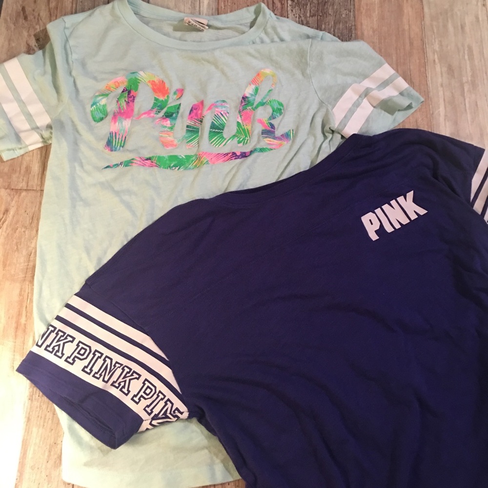 Lot of two Victoria’s Secret Pink t-shirts